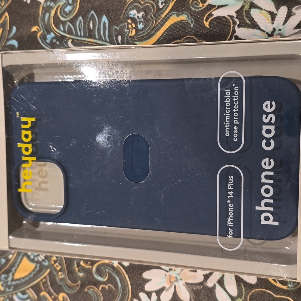 ❤️10/$13 New heyday blue Phone case for iPhone 14 plus antimicrobial case